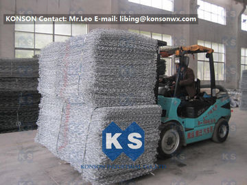 Double Twisted Gabion Box Retaining Wall Structure Wire Diameter 2.7mm